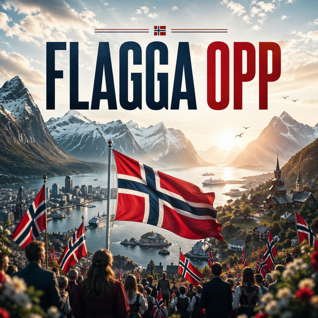 Originalt Spotify-cover til Flagga Opp!